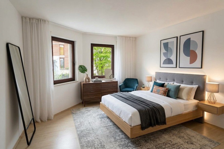 Badezimmer mit Wanne Wohnung Wiesbaden