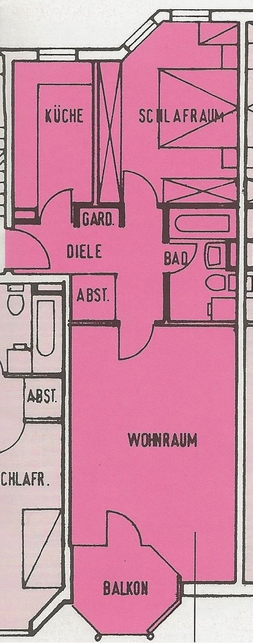 Grundriss Erdgeschosswohnung Wiesbaden