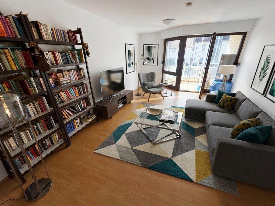 Wohnzimmer Erdgeschosswohnung Wiesbaden