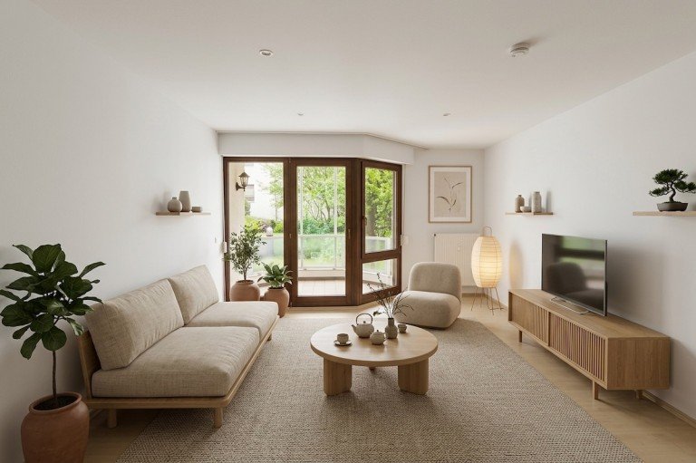 Wohnzimmer Wiesbaden Wohnung **** UNMITTELBAR AM SCHLOSSPARK ZU WIESBADEN-BIEBRICH *** Tolle 2 ZKBB & TIEFGARAGE!!! ****