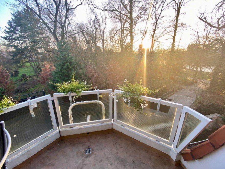 Balkon am Park Penthousewohnung Wiesbaden